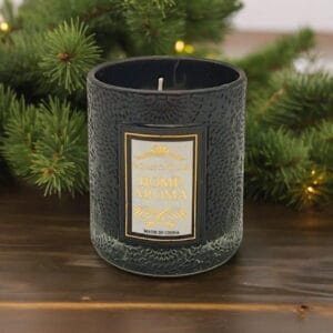 Świeca zapachowa szklana 7x8cm czarna