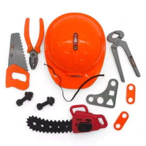 Zestaw zabawkowych narzędzi budowlanych