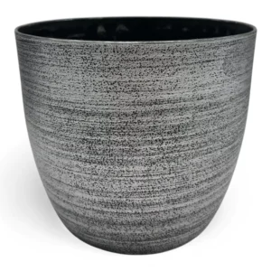 Doniczka z metalicznym wykończeniem plastikowa 15cm