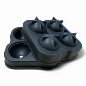 Silikonowa foremka do lodów Kule czarna