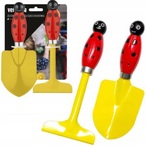 ZESTAW NARZĘDZI DO OGRODU DLA DZIECI ŁOPATKA I GRABKI VERDENIA BIEDRONKA