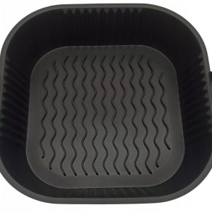 WKŁAD SILIKONOWY DO AIR FRYERA FRYTKOWNICY BEZ BPA CZARNY 22 x 22 x 5 CM
