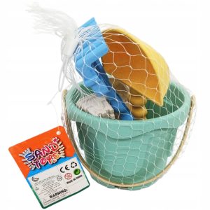 ZABAWKI DO PIASKU WIADERKO ŁOPATKA GRABKI FOREMKI DLA DZIECI NA PLAŻĘ