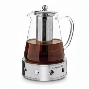 DZBANEK ZAPARZACZ DO HERBATY ZIÓŁ NA PODGRZEWACZU Z ZAPARZACZEM 1,3L