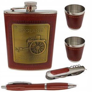 PIERSIÓWKA DWA KIELISZKI DŁUGOPIS SCYZORYK ZESTAW PUDEŁKU PREZENTOWYM