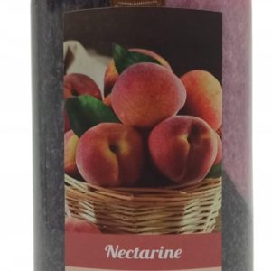 ŚWIECA ZAPACHOWA NEKTARYNKI KOKARDKA DEKORACYJNA 7,5 CM