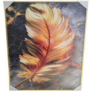 ELEGANCKI OBRAZ NA PŁÓTNIE Z EFEKTEM 3D DEKORACYJNY 60x90 cm