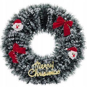 WIANEK WIENIEC SZTUCZNY ŚWIĄTECZNY NA DRZWI CHOINKOWY MIKOŁAJE 38 CM