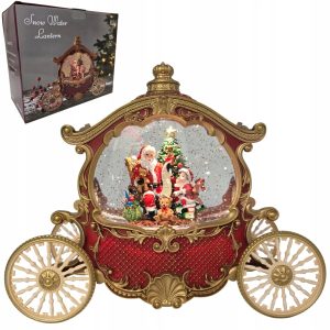 LAMPKA ŚWIĄTECZNA ŚNIEŻNA WODNA OZDOBA DEKORACJA MIKOŁAJ LED 26CM